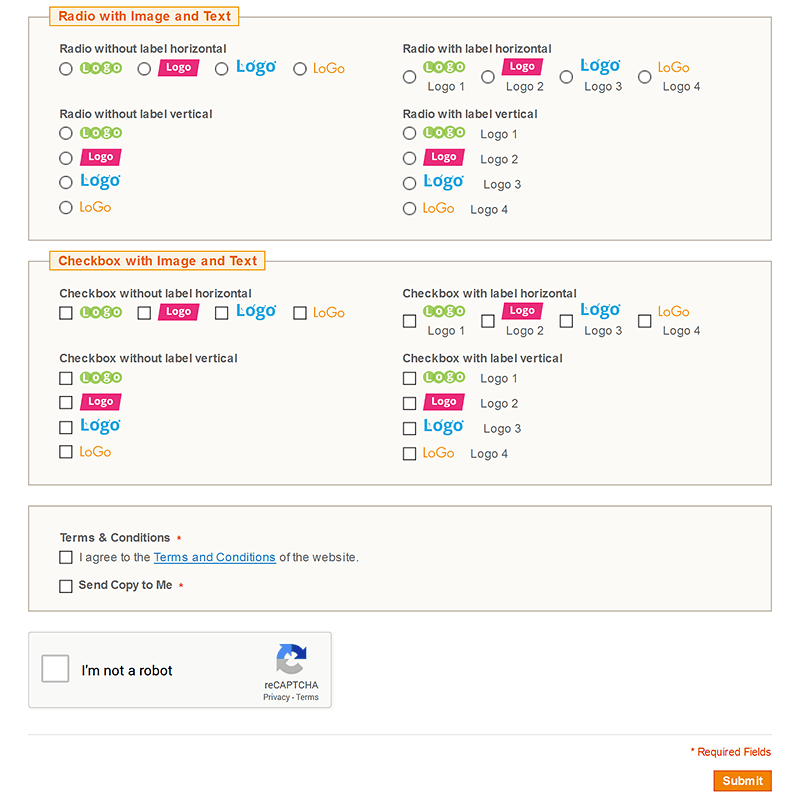 Frontend Form Default