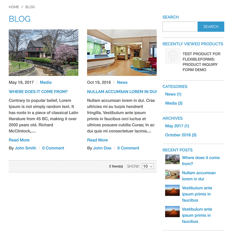 Frontend Blog - Grid RWD