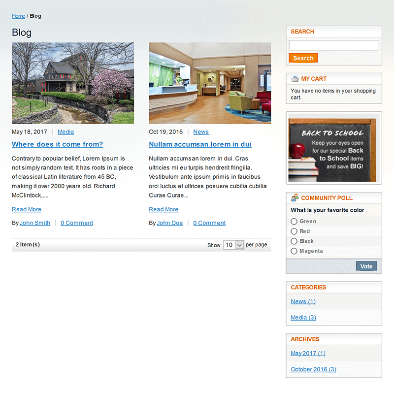 Frontend Blog - Grid RWD