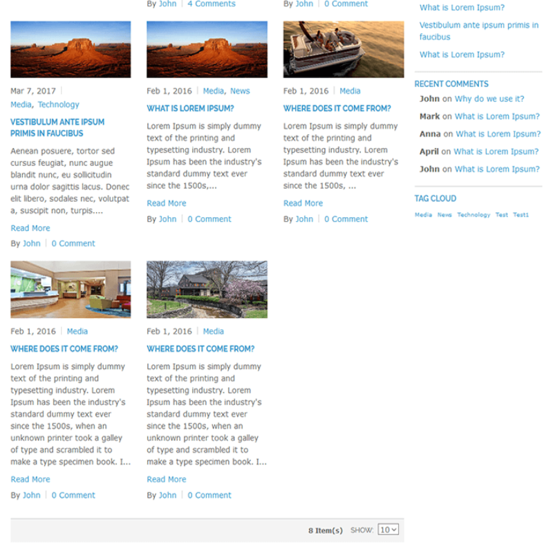 Frontend Blog - Grid RWD