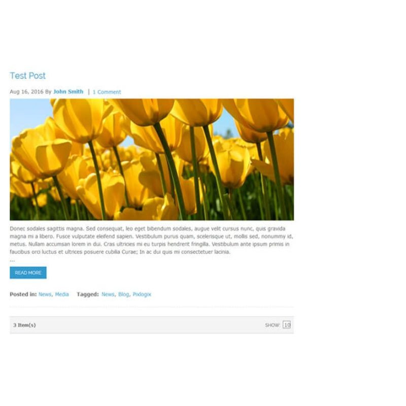 Frontend Blog - List RWD