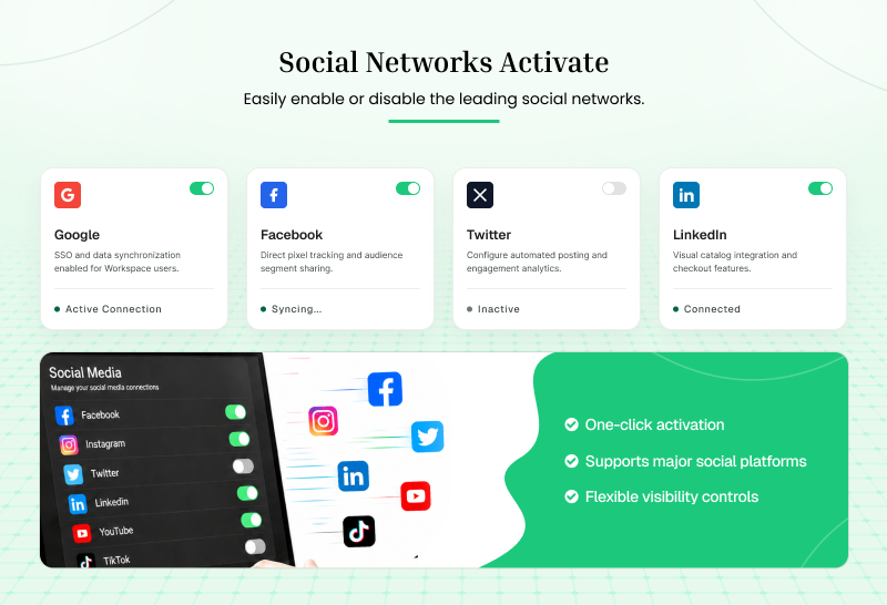 Social Networks Activate