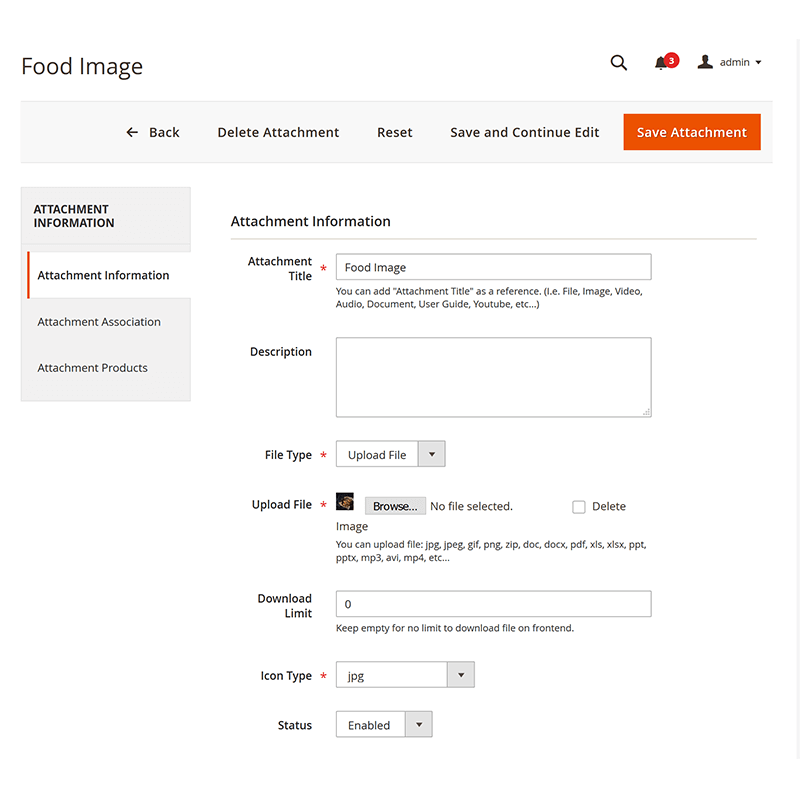 Attachment Information