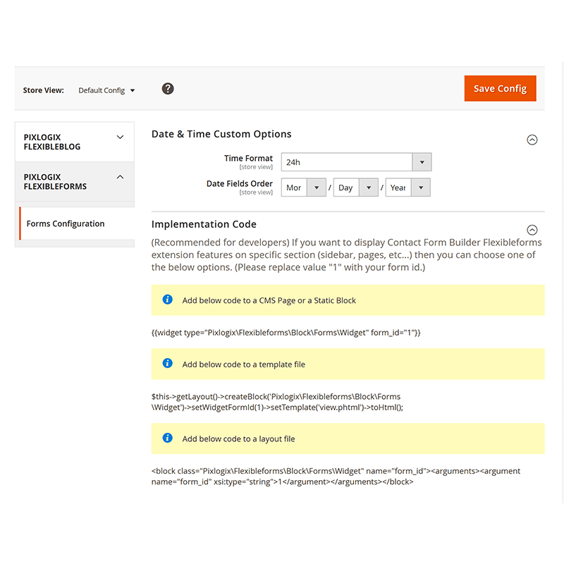 Backend Date & Time Implementation and Implementation Code