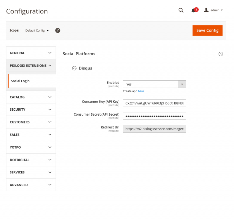 Social Login with Disqus