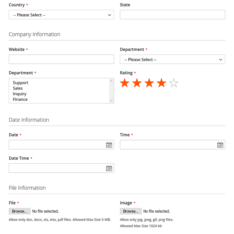Frontend Form Fields - Part 2