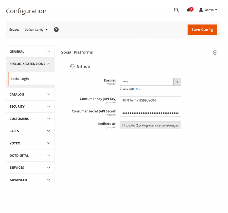 Social Login with Github