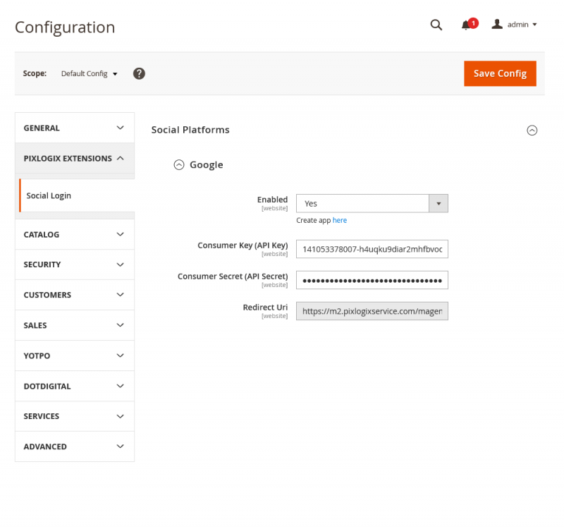 Social Login with Google