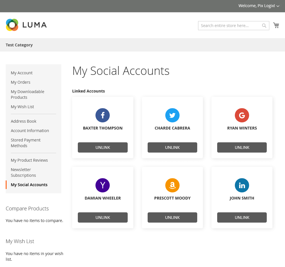 Manage My Social Accounts