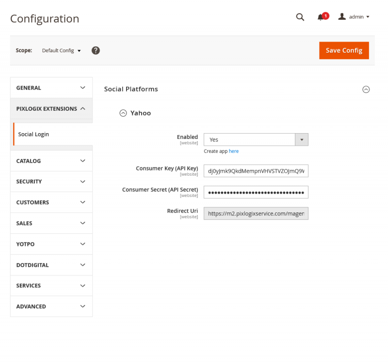 Social Login with Yahoo