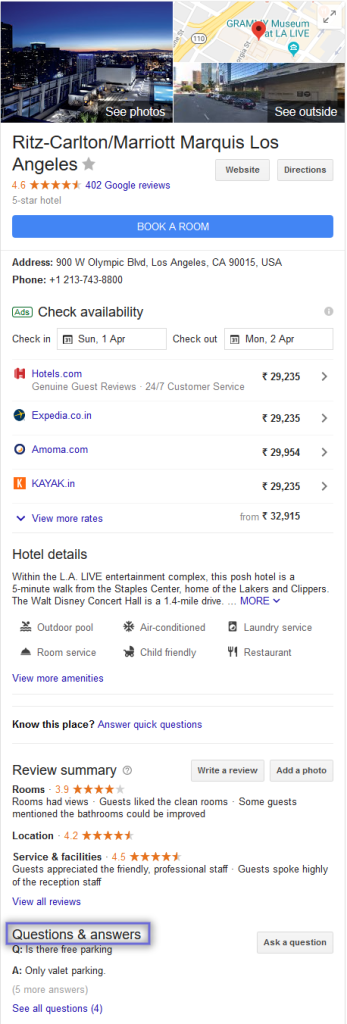 Google SERP feature